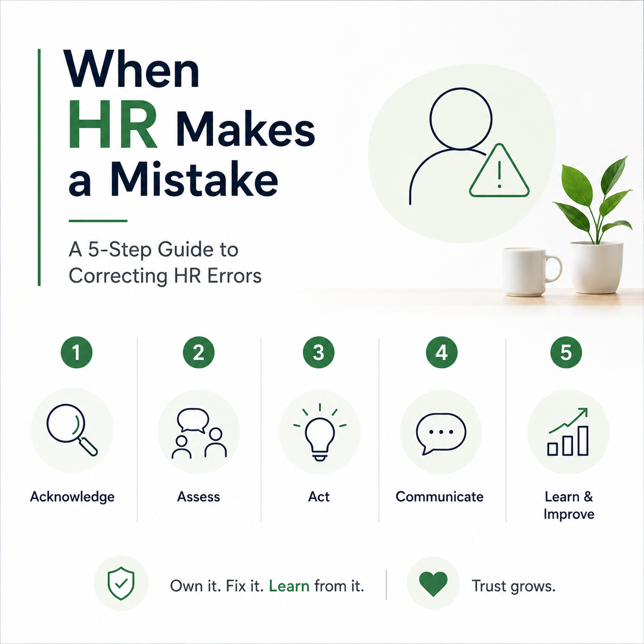 When HR Makes a Mistake: A 5-Step Guide to Correcting HR Errors